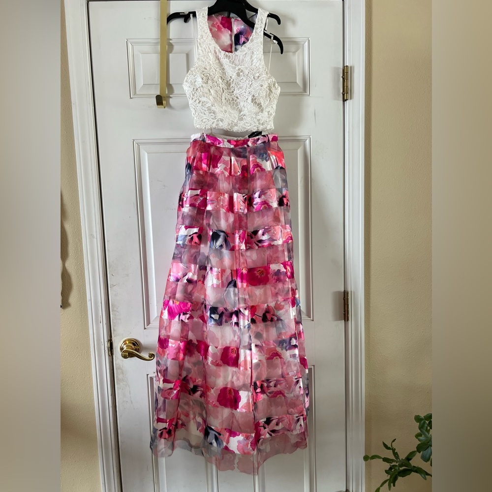 Sequin Hearts Two Piece Prom Dress